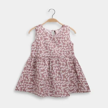 ZWF2130 Летнее Новое платье для девочек в европейском стиле, платья с цветочным принтом для маленьких девочек, хлопковое детское платье Vestido Infantil, детская одежда