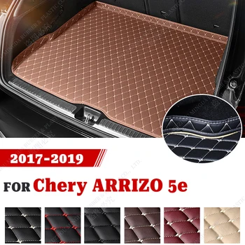 Высококачественный кожаный коврик в багажник автомобиля для Chery ARRIZO 5e 2017 2018 2019 Пользовательские автомобильные аксессуары для украшения интерьера авто