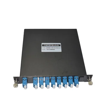 Пассивные продукты Одноволоконные 8-канальные Фильтры CWDM CWDM 8-канальный Мультиплексирующий Демультиплексирующий пакет 1270 ~1470nm LGX
