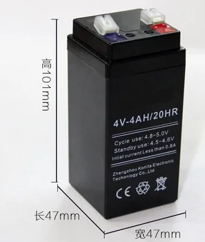 Бесплатная доставка свинцово-кислотный аккумулятор 4V 4Ah аккумуляторная батарея