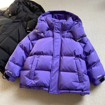 Корейская детская одежда Пуховики для мальчиков и девочек, утепленная одежда для хлеба, Зимняя куртка для девочек, Парки, Верхняя одежда, Парка