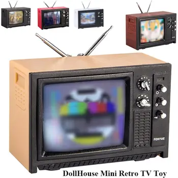 Кукольный домик своими руками для куклы BJD Украшение гостиной Телевизионные украшения Портативная игрушка для телевизора Миниатюрная имитационная мебель
